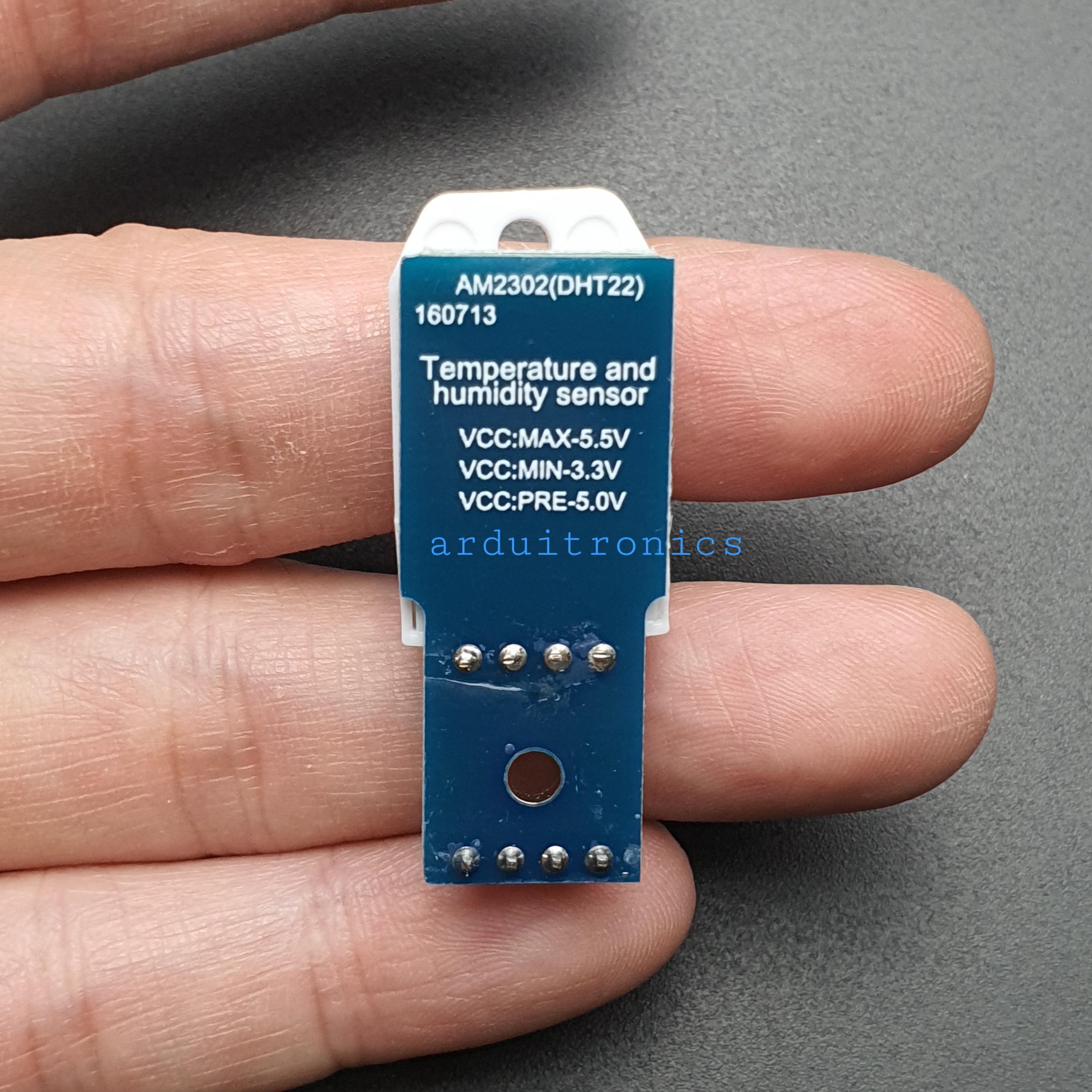 DHT22 AM2302 เซนเซอร์วัดอุณหภูมิและความชื้น DHT22 Module สำหรับ Arduino ESP8266 ESP32 DHT22 PCB สีน้ำเงิน