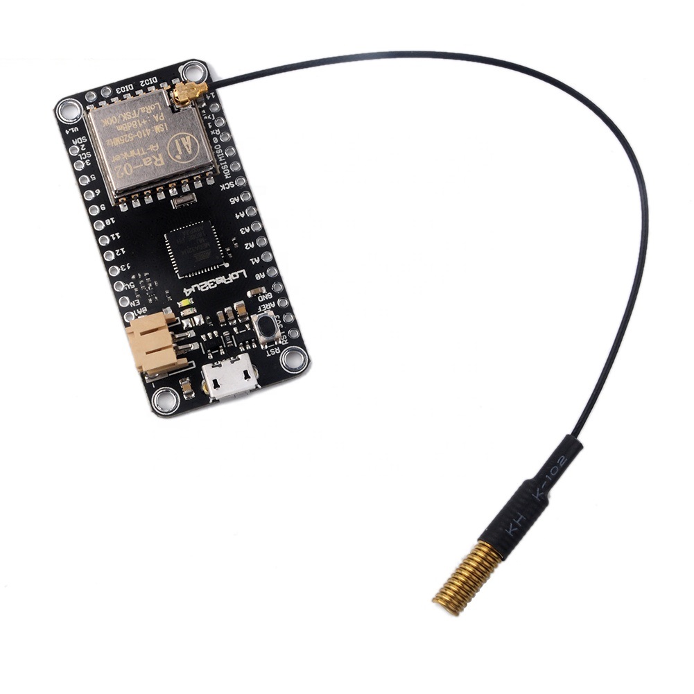 433MHz LoRa32u4 LoRa Development Board ATmega32u4 SX1278 RA-02 1KM Transceiver Module + IPEX Spring Antenna (แถมเสาอากาศ)