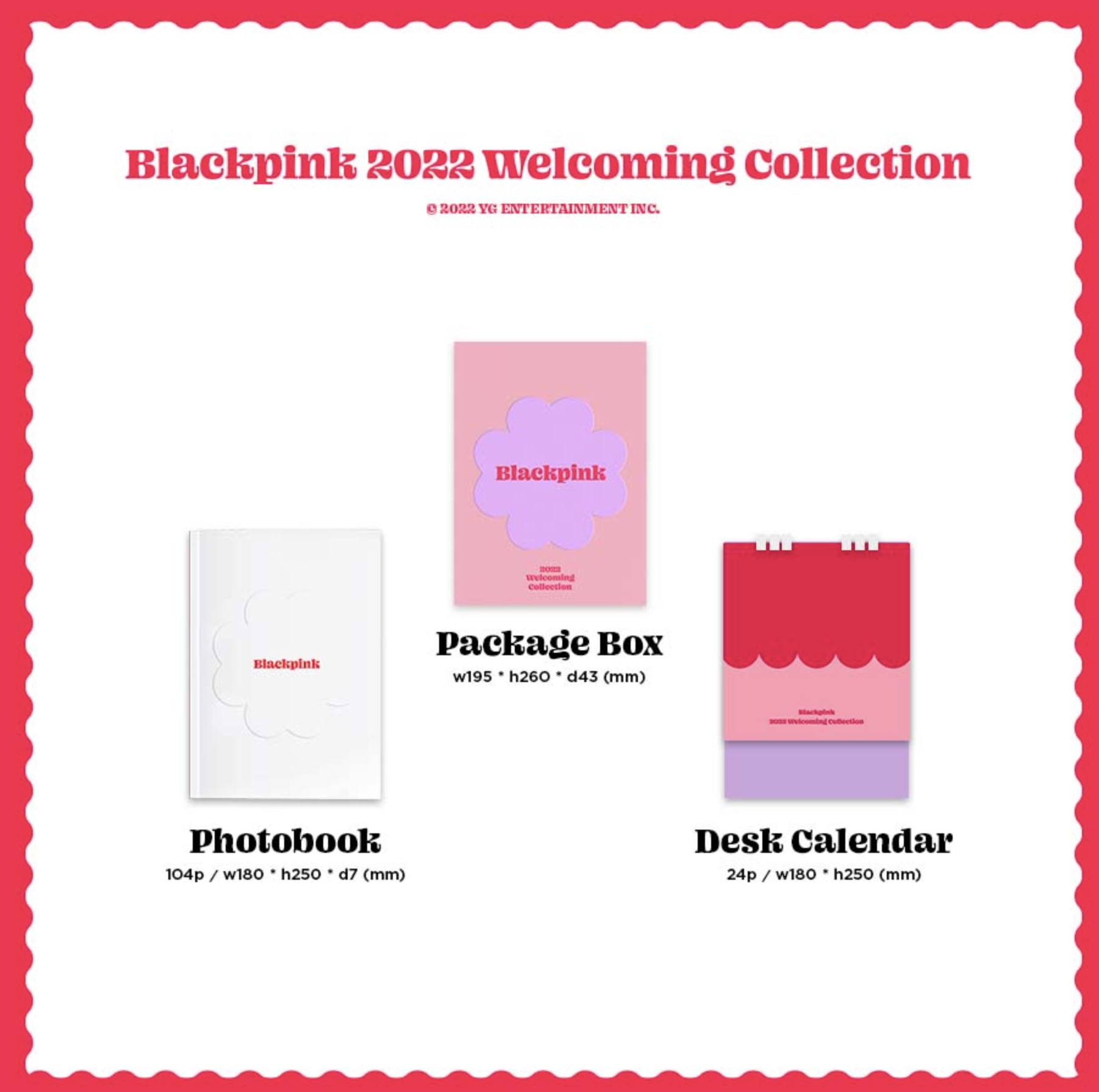 BLACKPINK - BLACKPINK 2022 WELCOMING COLLECTION แบบ Package + Digital Code Card - ส่ง เครืองบิน