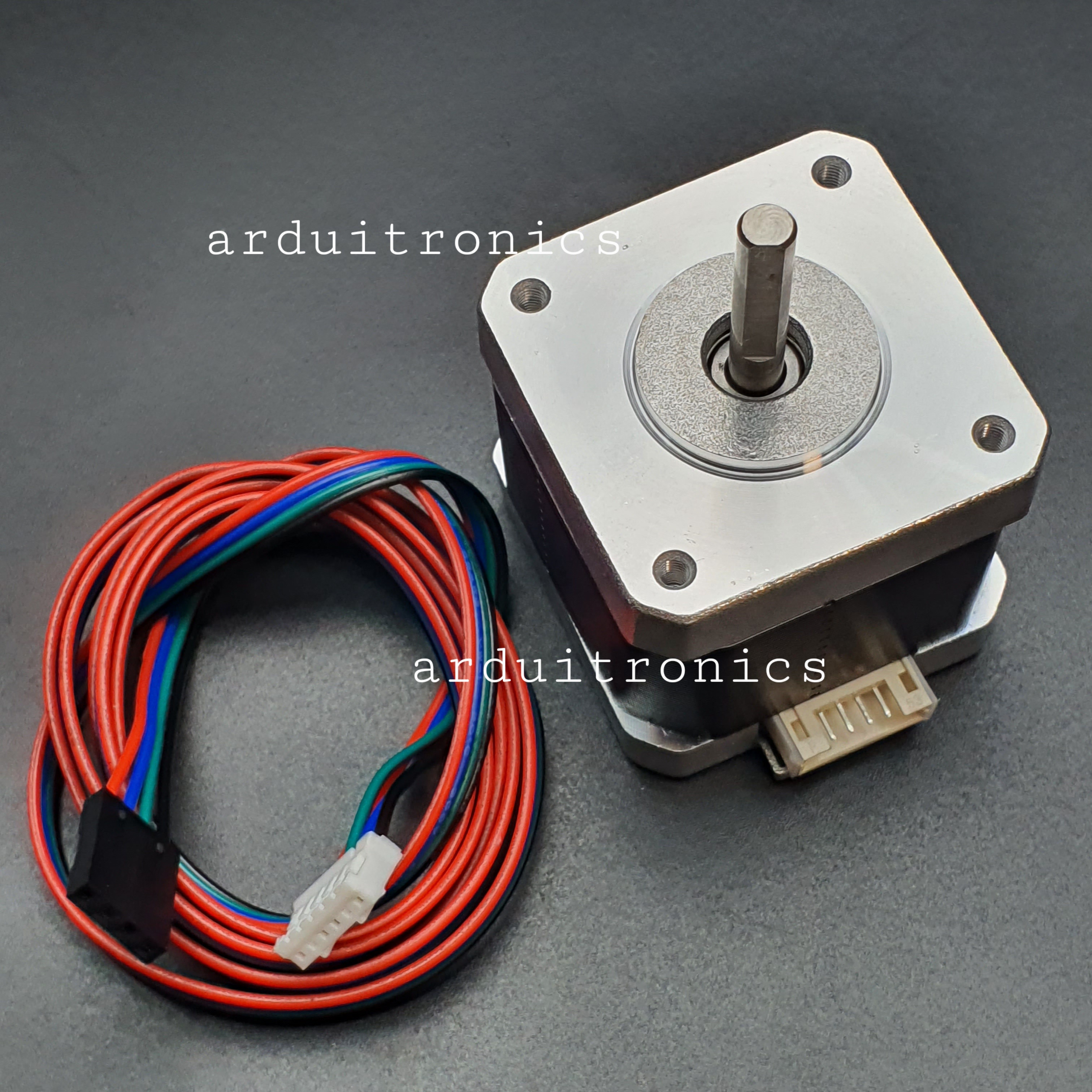 Stepping Motor แรงบิด 0.28 N.m - 0.84A (42HB34F08AB) Size 42 x 42 x 40 mm