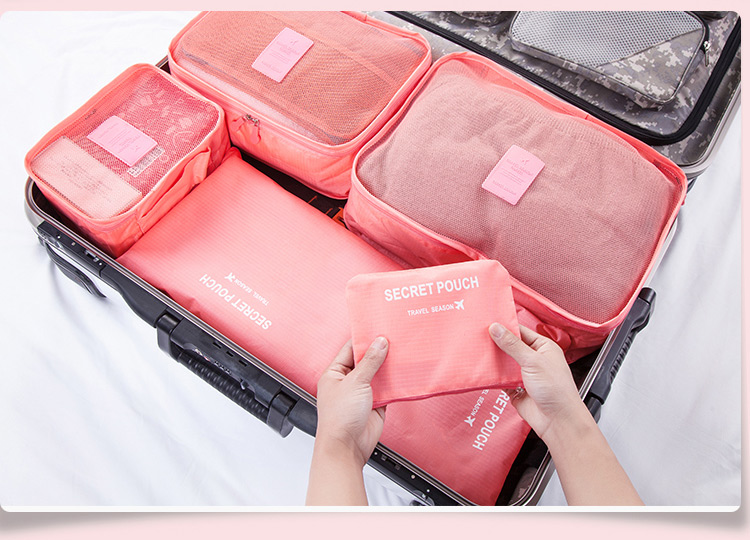 Pre-Order Travel Season ชุดจัดระเบียบกระเป๋าเดินทาง เซต 6 ชิ้น มี 7 สี