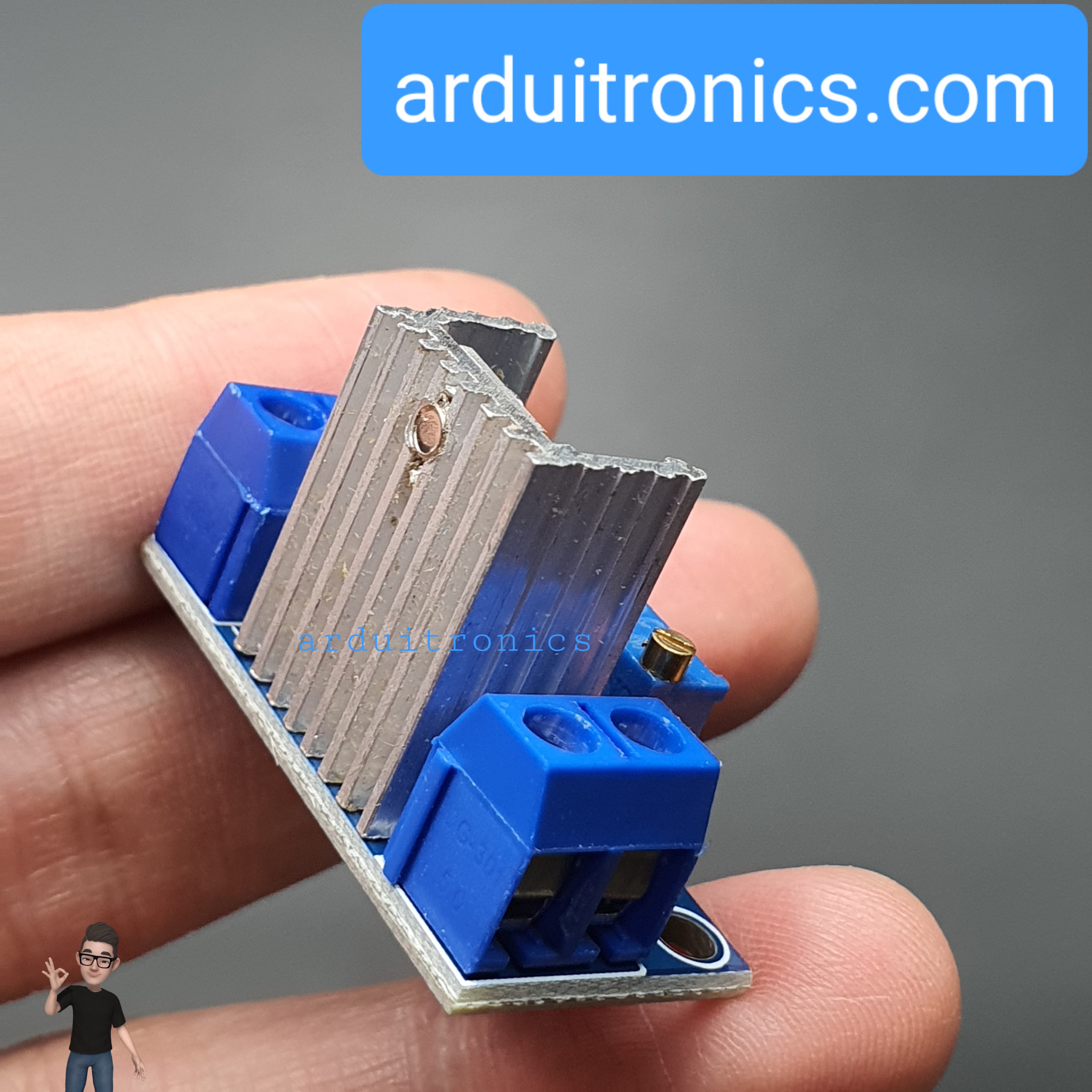 โมดูล LM317 Step Down แปลงไฟจาก 4.2-40V เป็น 1.2-37V กระแสสูงสุด 2.2A