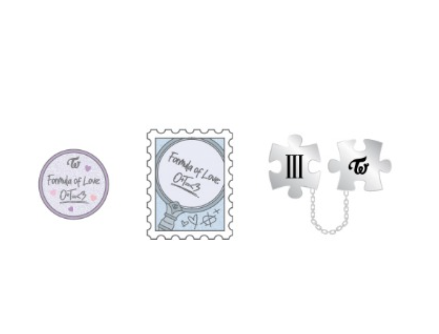 TWICE - 4TH WORLD TOUR Ⅲ 2ND MD - BADGE ระบุ แบบ ที่ต้องการ