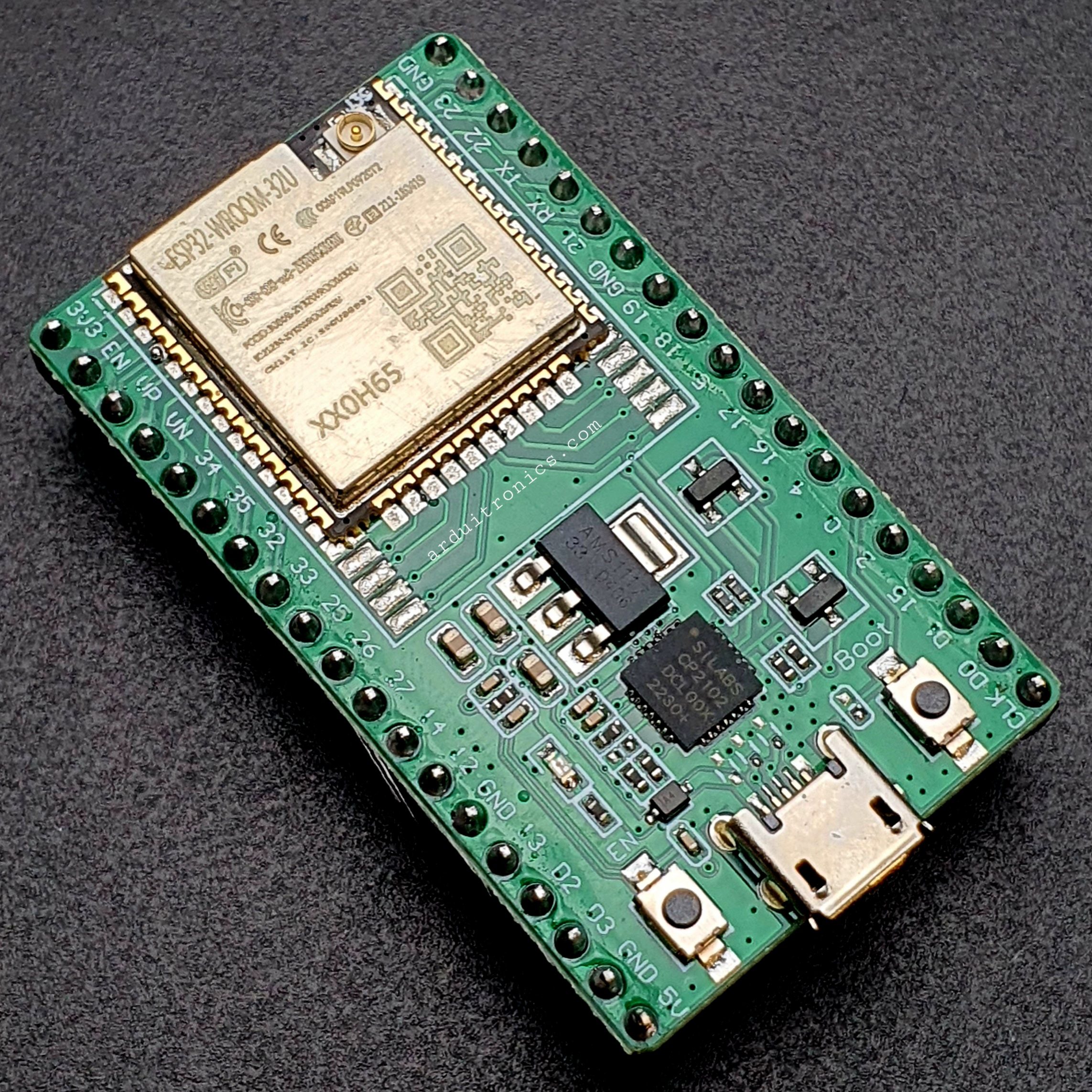 ESP32-DevKitC Development Board (Green PCB) - ESP32-32U