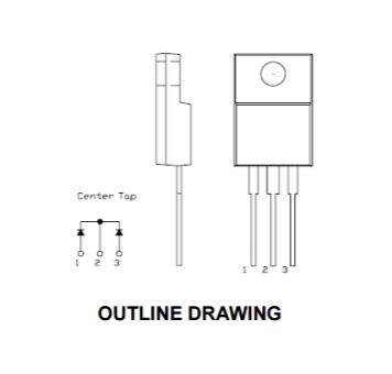 MBRF1080CTL 10A. 80V.