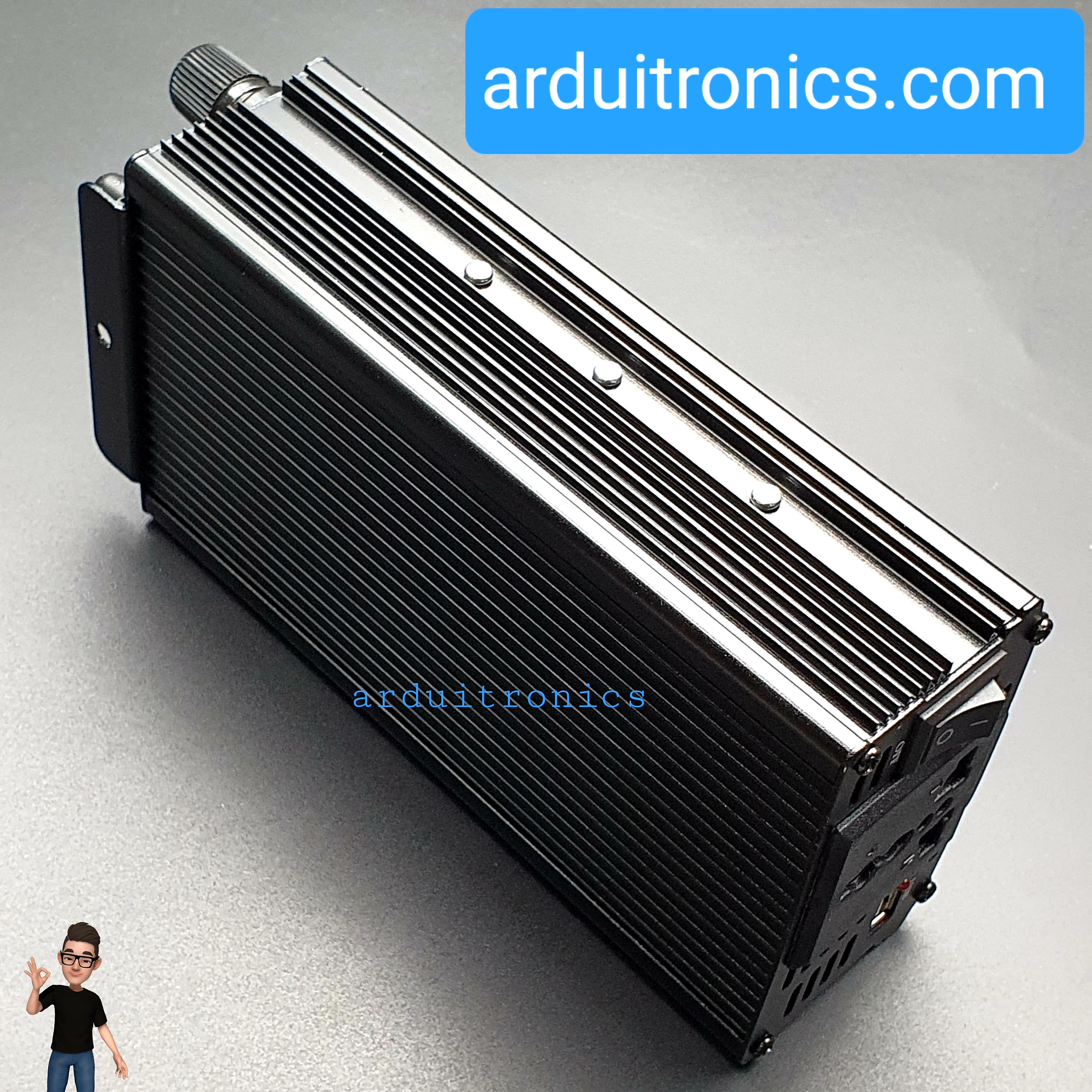 DC to AC Power Inverter 1000W 12VDC to 220VAC 50 Hz (modified Sine Wave) สีดำ