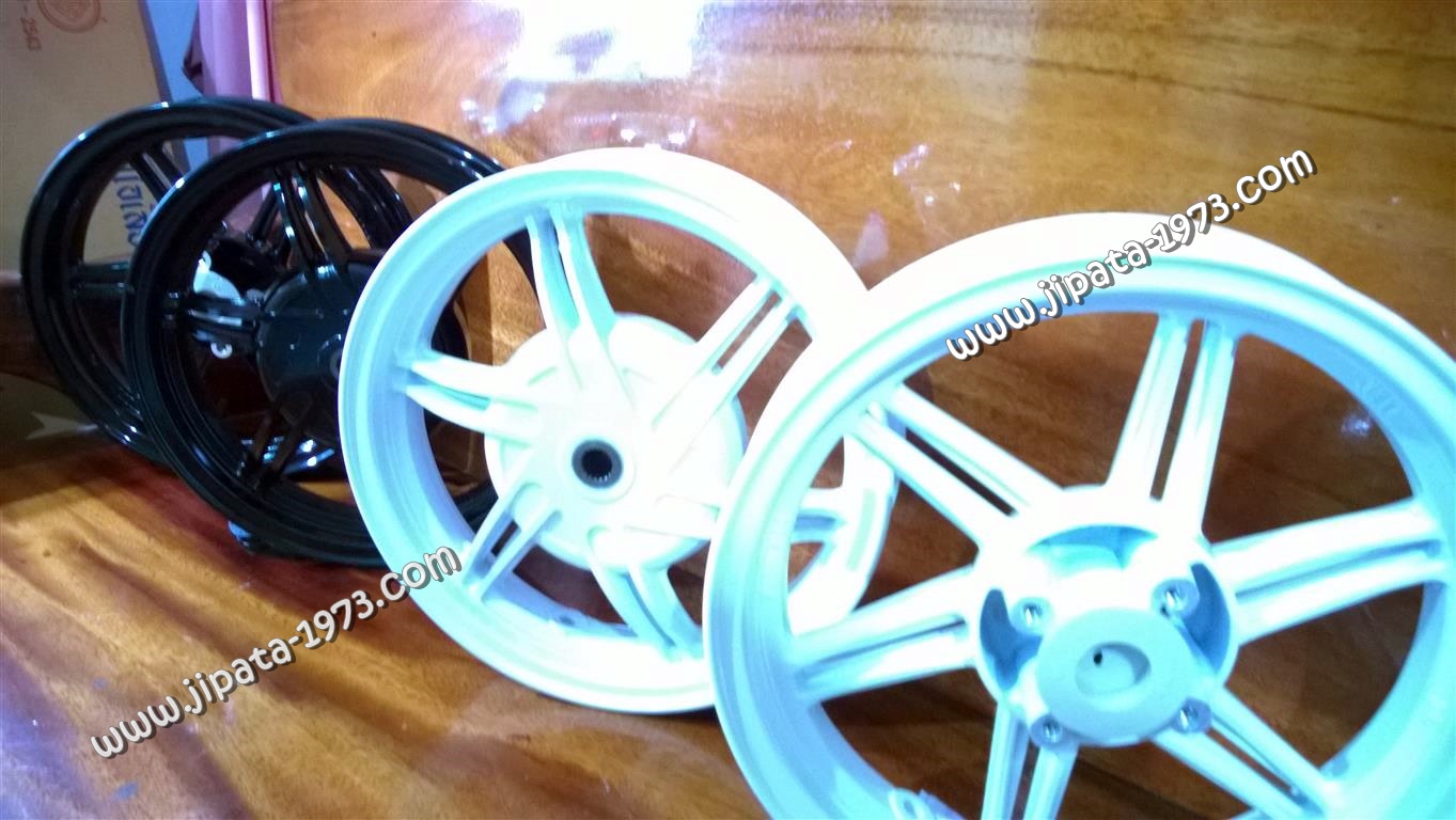 ชุดโปรโมชั่น วันสงกรานต์ ชุดล้อแม็กแท้พร้อมยาง Yamaha Fino,Mio ขอบ 12 นิ้ว