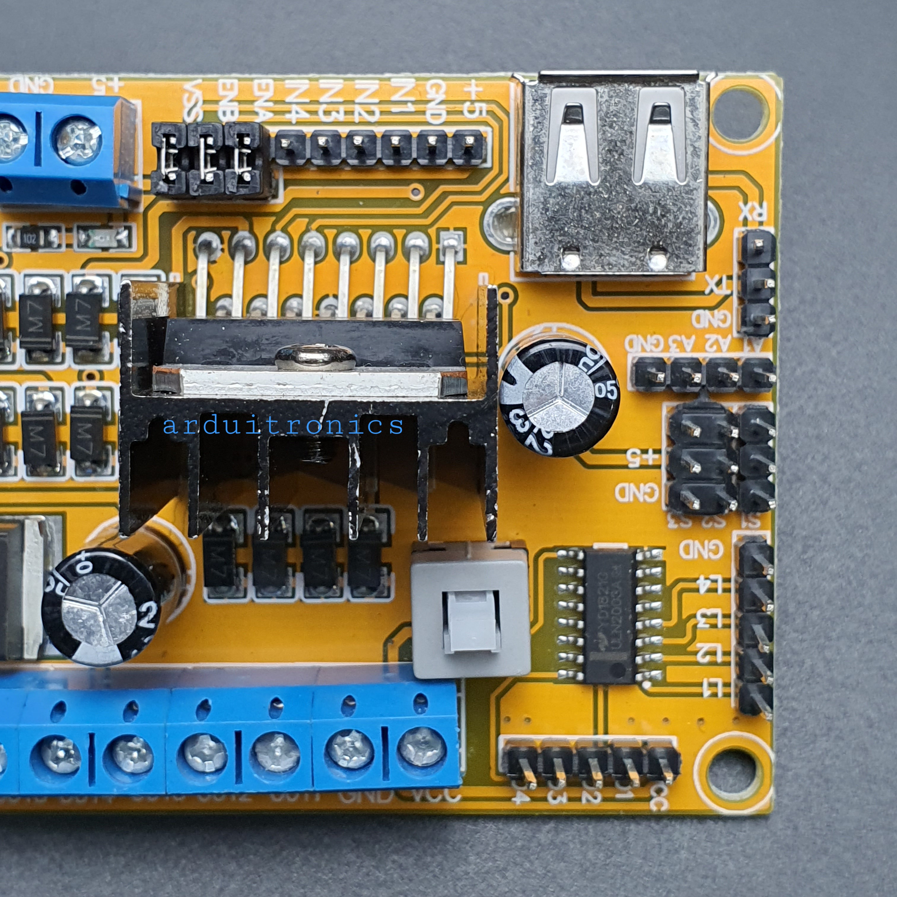 L298N V3 H-Bridge 4 Motor Controller Module (Support W703N, WiFi Router)