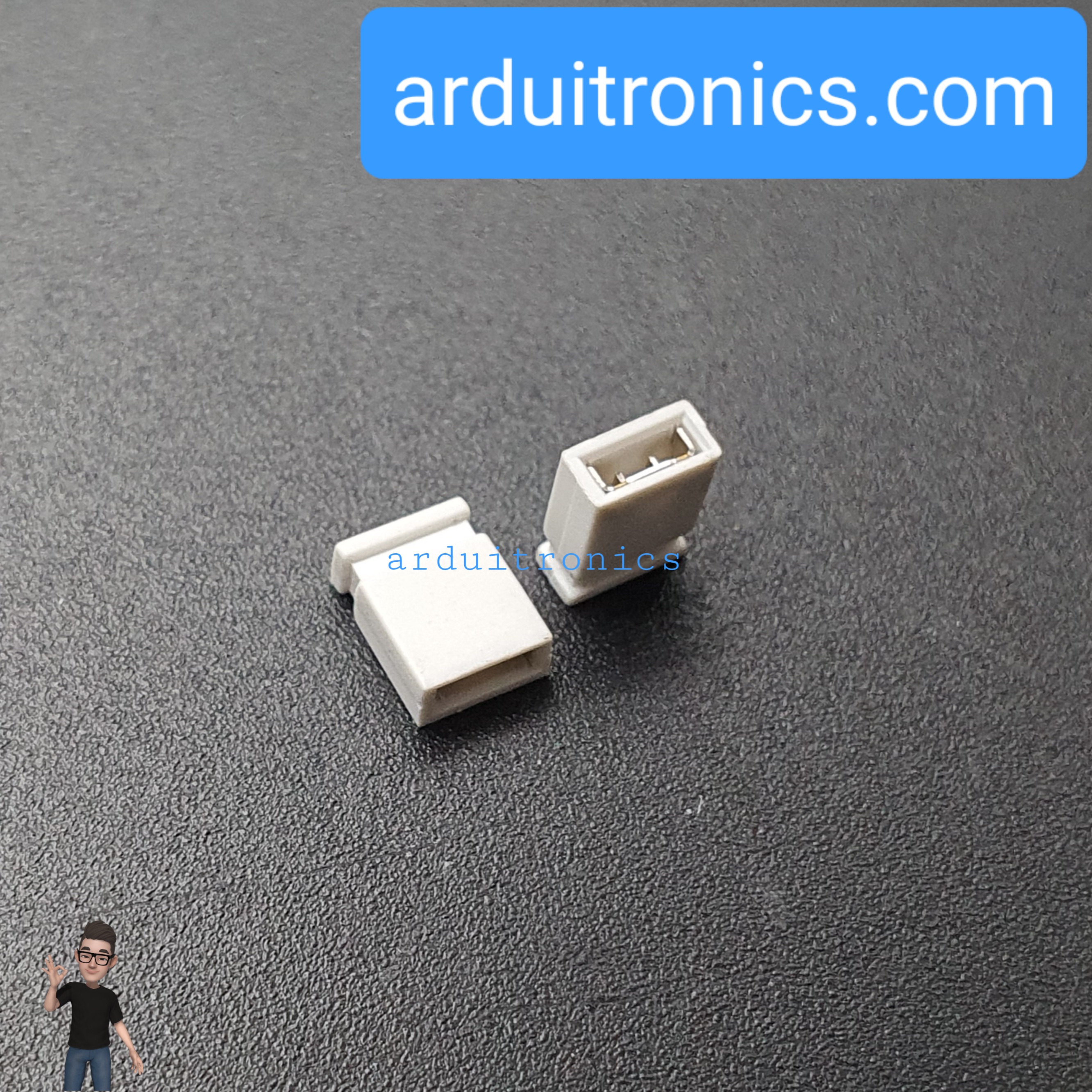 Pin Jumper - 2 Pin (ปลายปิด สีขาว)