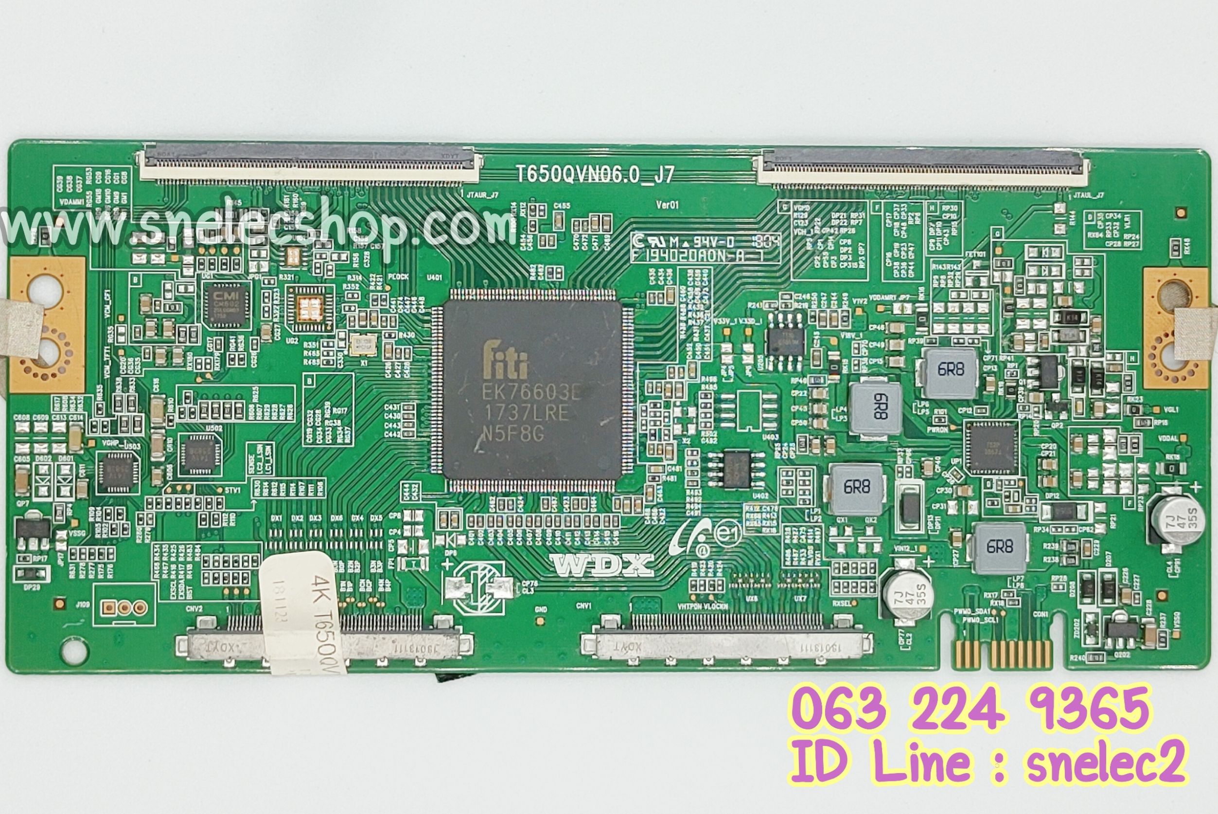 T-CON 4K T650QVN06.0_J7 จอ 65 นิ้ว