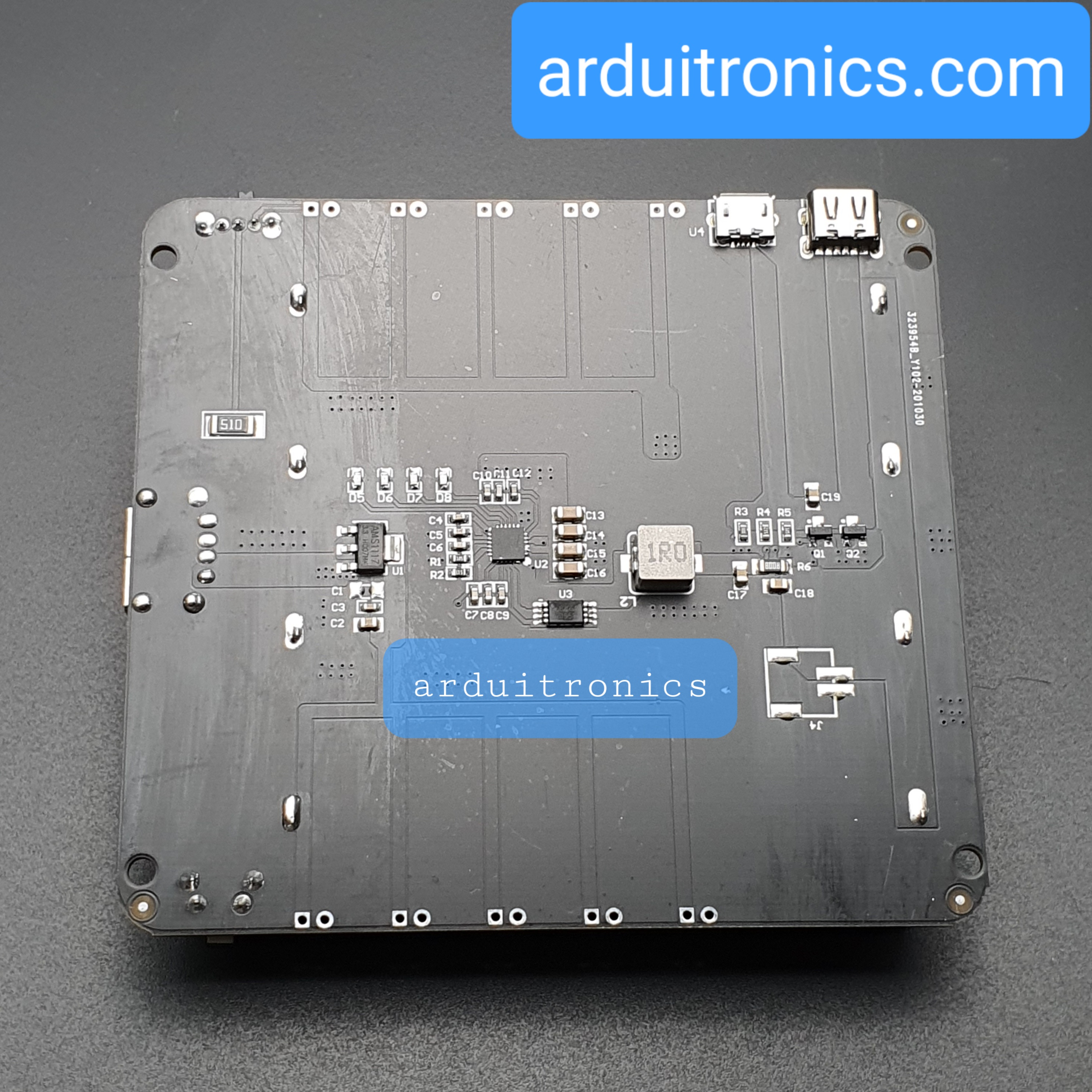 โมดูลชาร์จแบตเตอรี่ 18650 แบบ 4 ก้อน พร้อมช่องจ่ายไฟ USB Battery Shield V3 สำหรับ Raspberry Pi WEMOS Arduino ESP8266