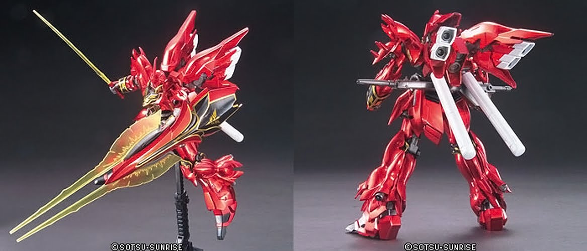 HGUC 1/144 MSN-06S Sinanju Titanium Finish