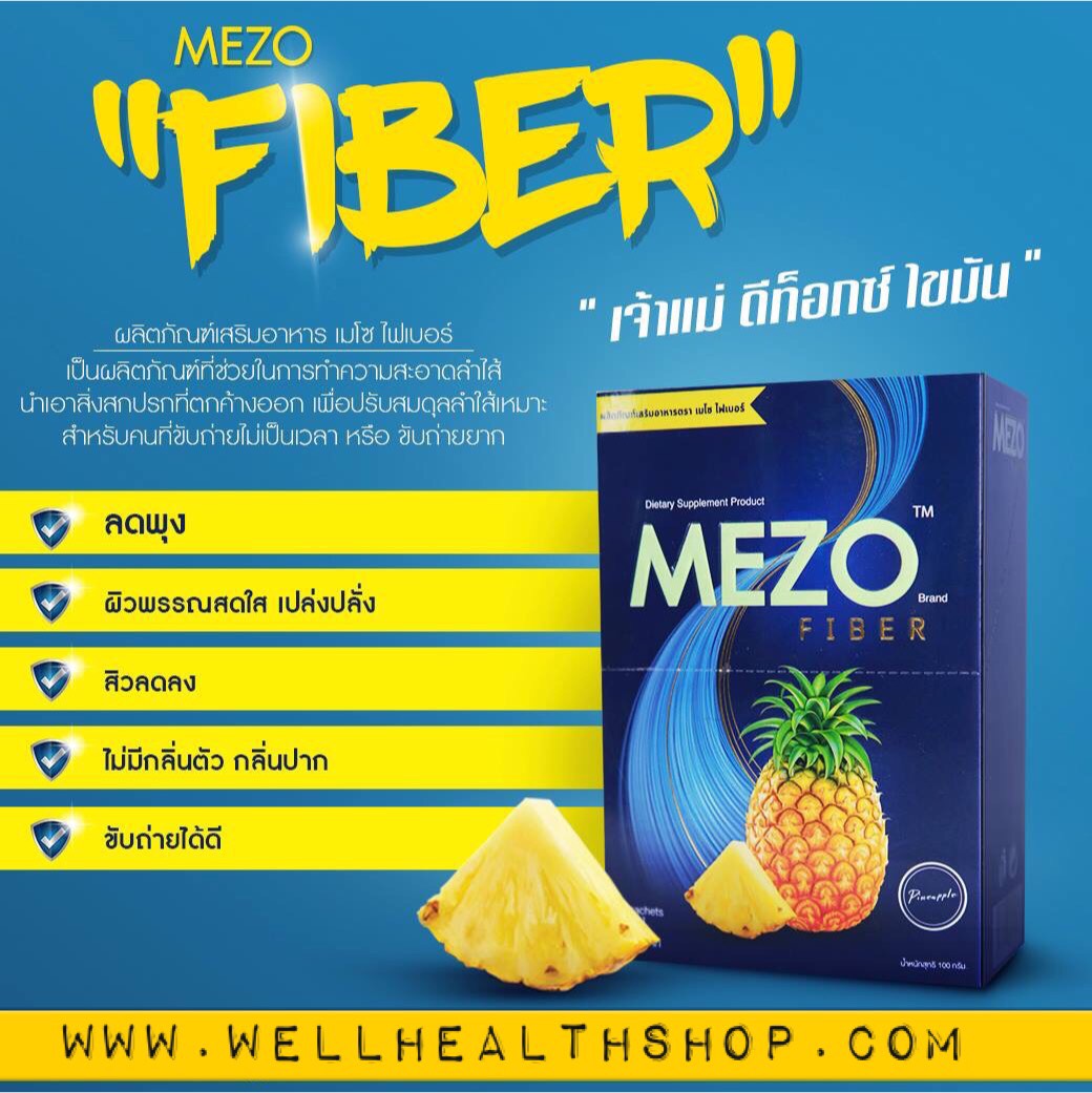 Mezo Fiber เมโซ่ ไฟเบอร์ ใยอาหารล้างพิษ ระเบิดพุง