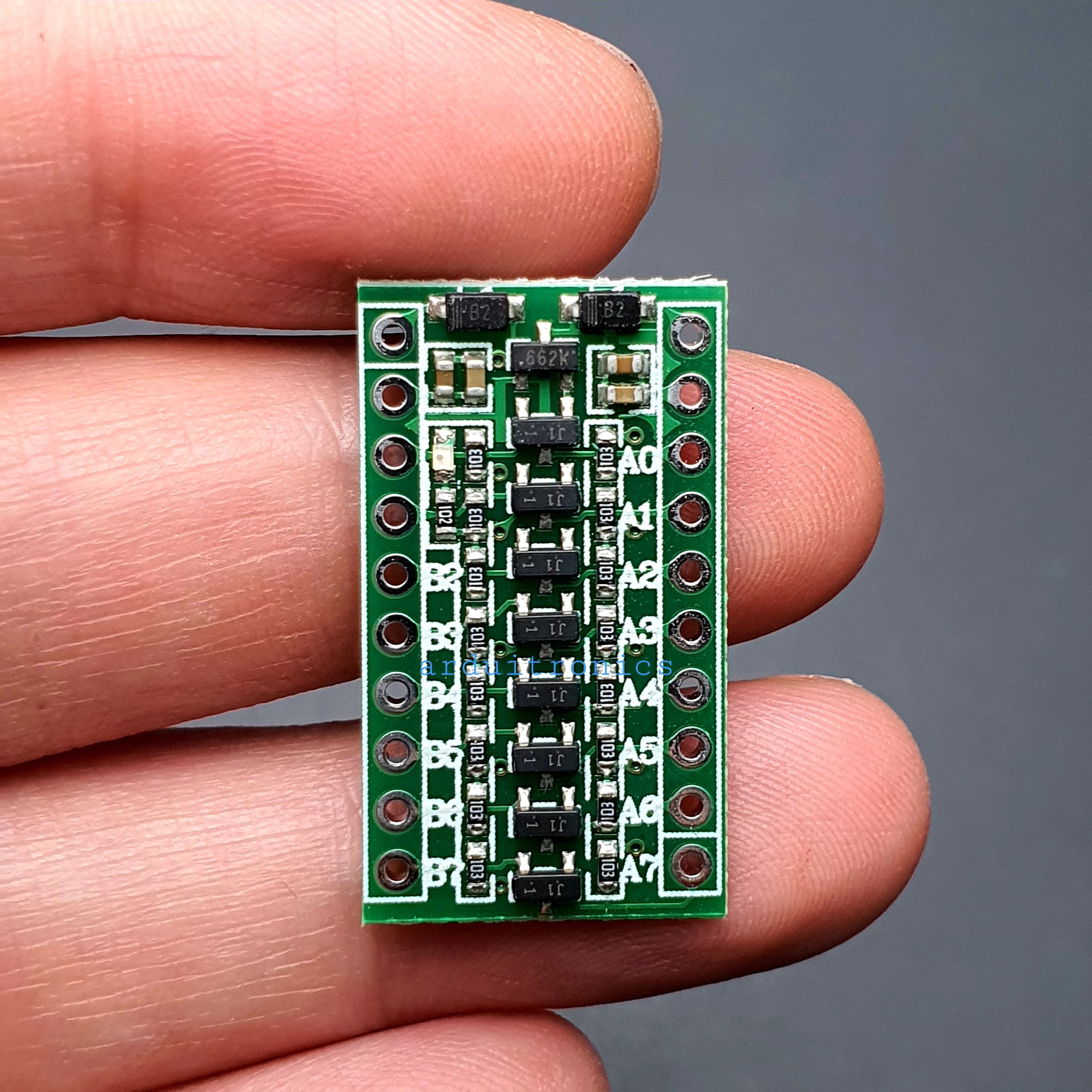 8-Channel Bi-directional Logic Level Converter 3V to 5V (หรือ 5V to 3V) - Green PCB