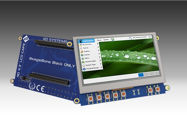 4DCAPE 4.3" LCD Touch screen