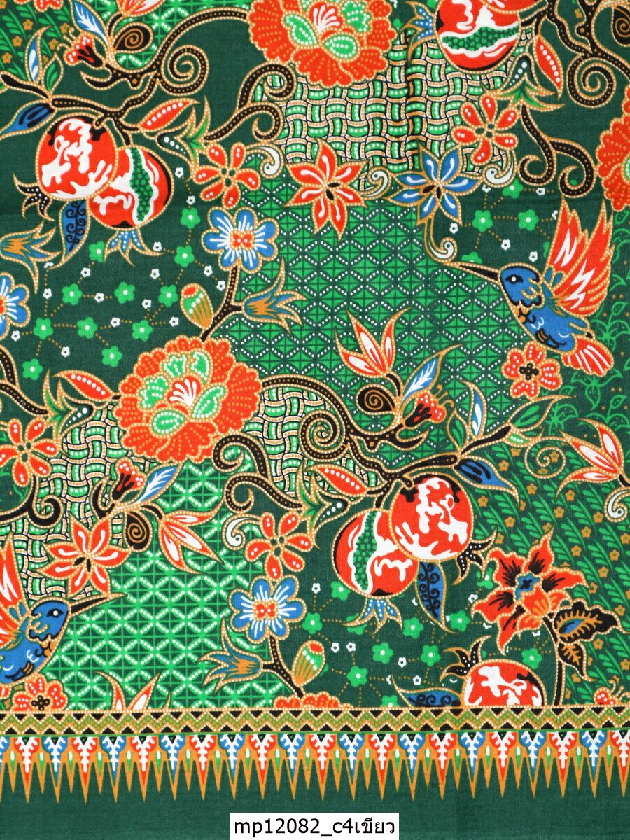 [D-MP12082] ผ้าถุงแม่พลอย 1.8เมตร เย็บพร้อมนุ่ง คอตต้อน 100%