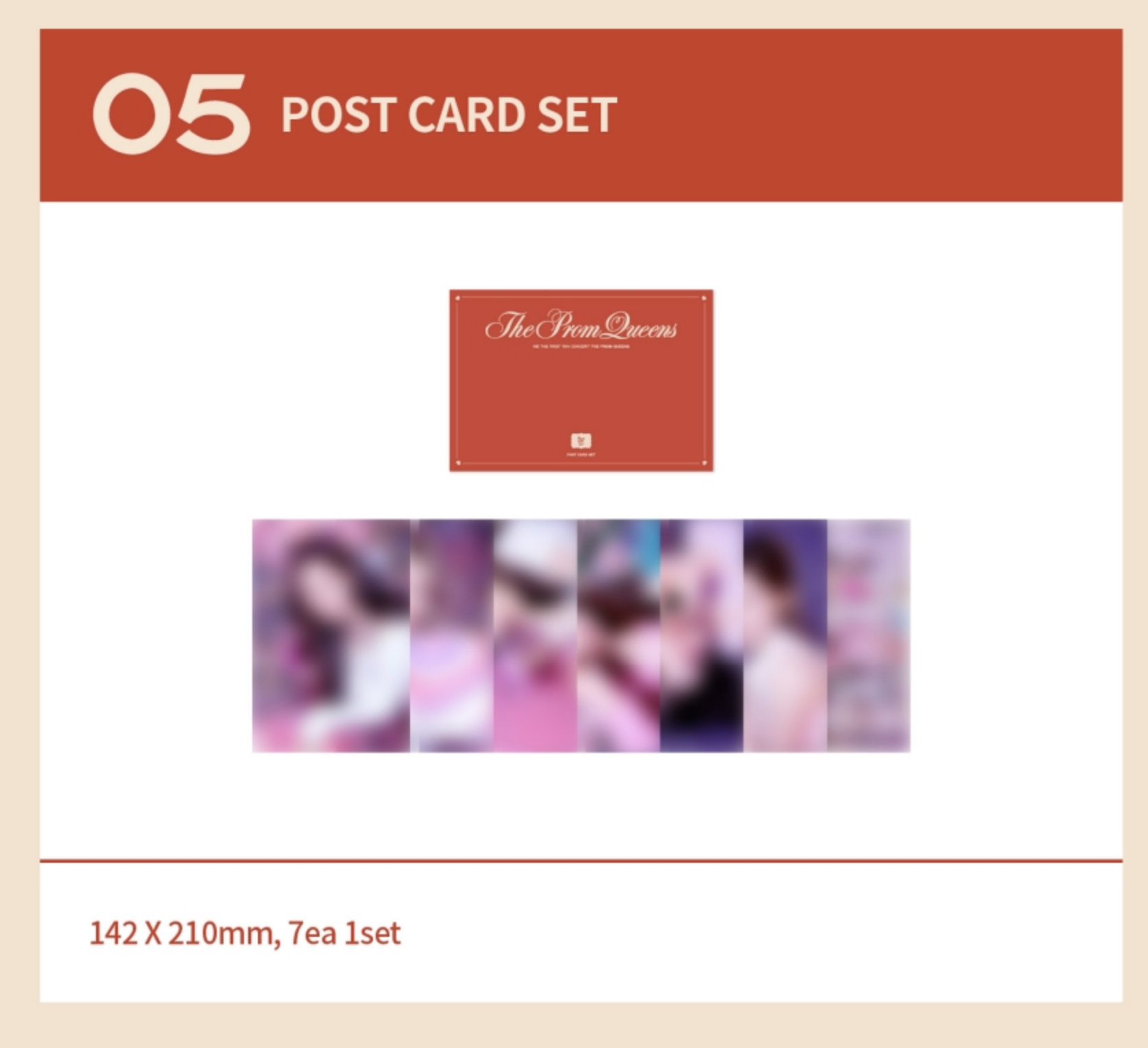 IVE - IVE THE FIRST FAN CONCERT The Prom Queens ของ สะสม - postcard set