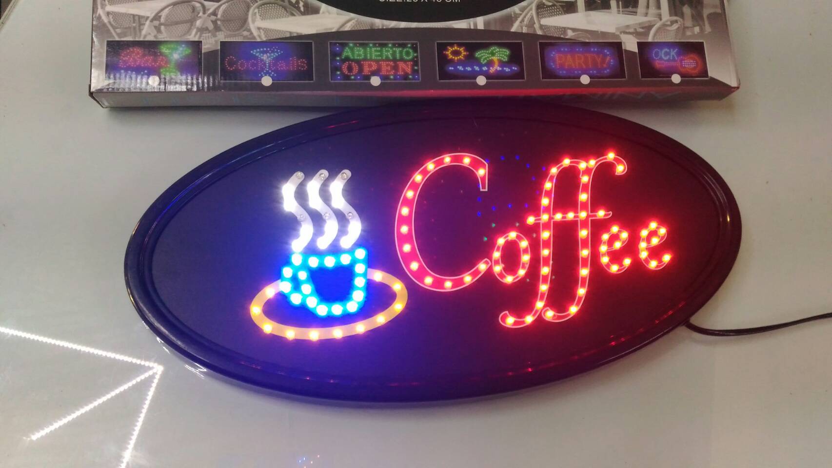 ป้ายไฟcoffee ป้ายCOFFEE ป้ายกาแฟ