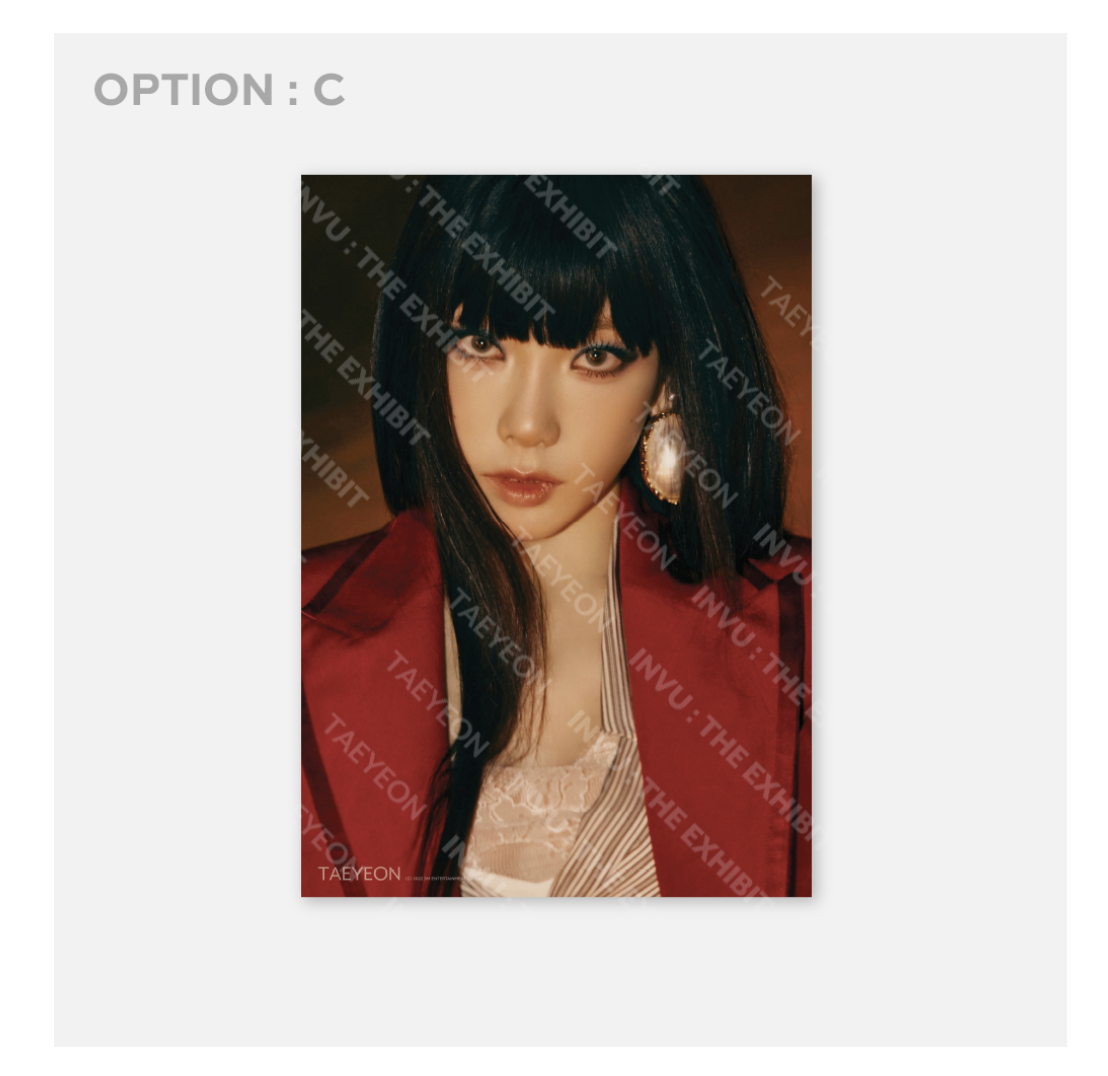 TAEYEON - INVU : THE EXHIBIT - A2 Poster แบบ C ver
