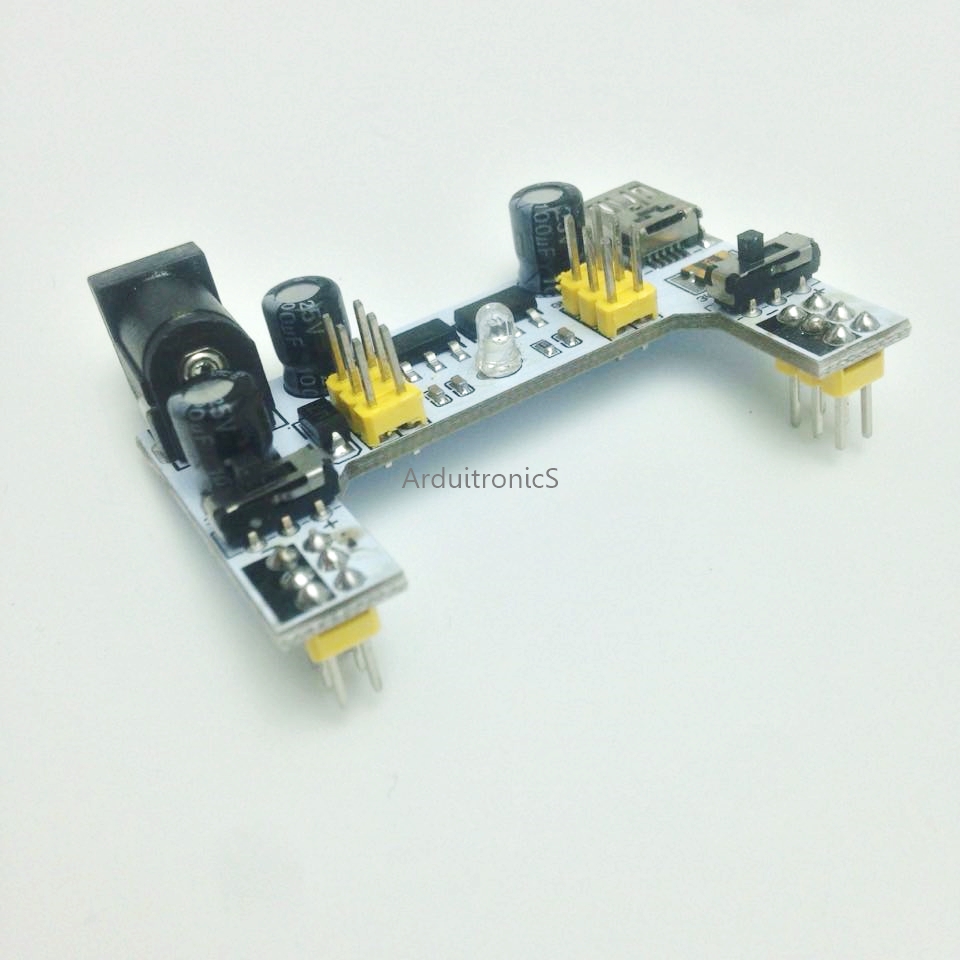 Breadboard Dedicated Power Module 2-Way 5V / 3.3V White PCB