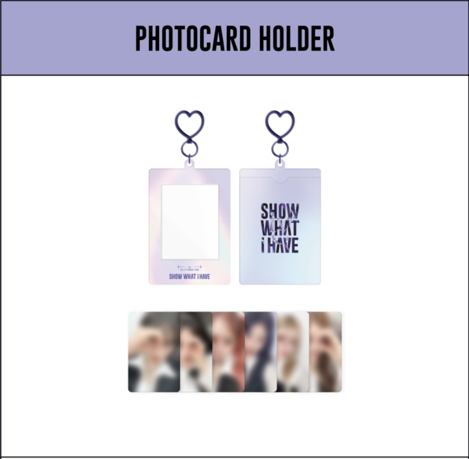 IVE - IVE THE 1ST WORLD TOUR SHOW WHAT I HAVE - Photo card holder (การ์ด ได้ 1 ใบ สุ่มนะคะ ) - ส่งเครืองบิน