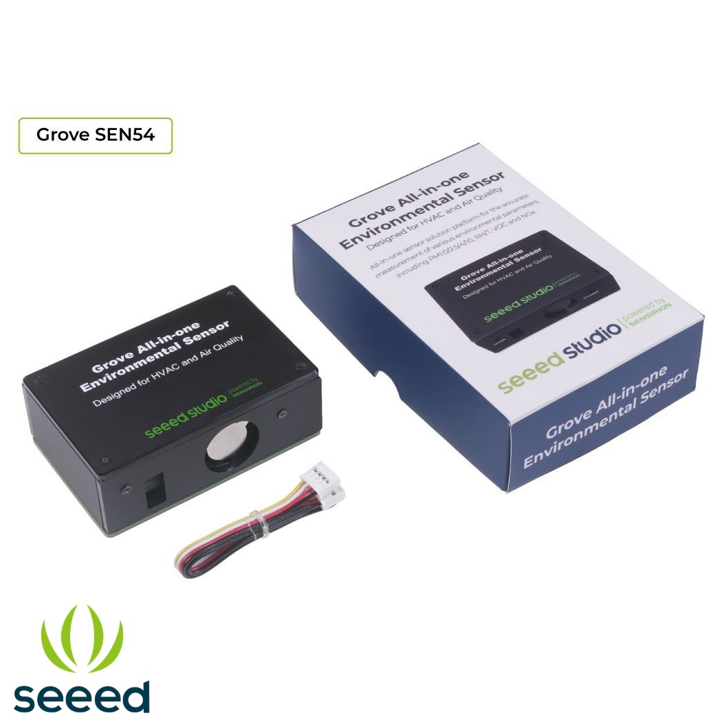Grove - SEN54 All-in-one Environmental Sensor - VOC, RH, Temp, PM1.0/2.5/4/10 with Superior Accuracy and Lifetime (แท้จาก SeeedStudio)