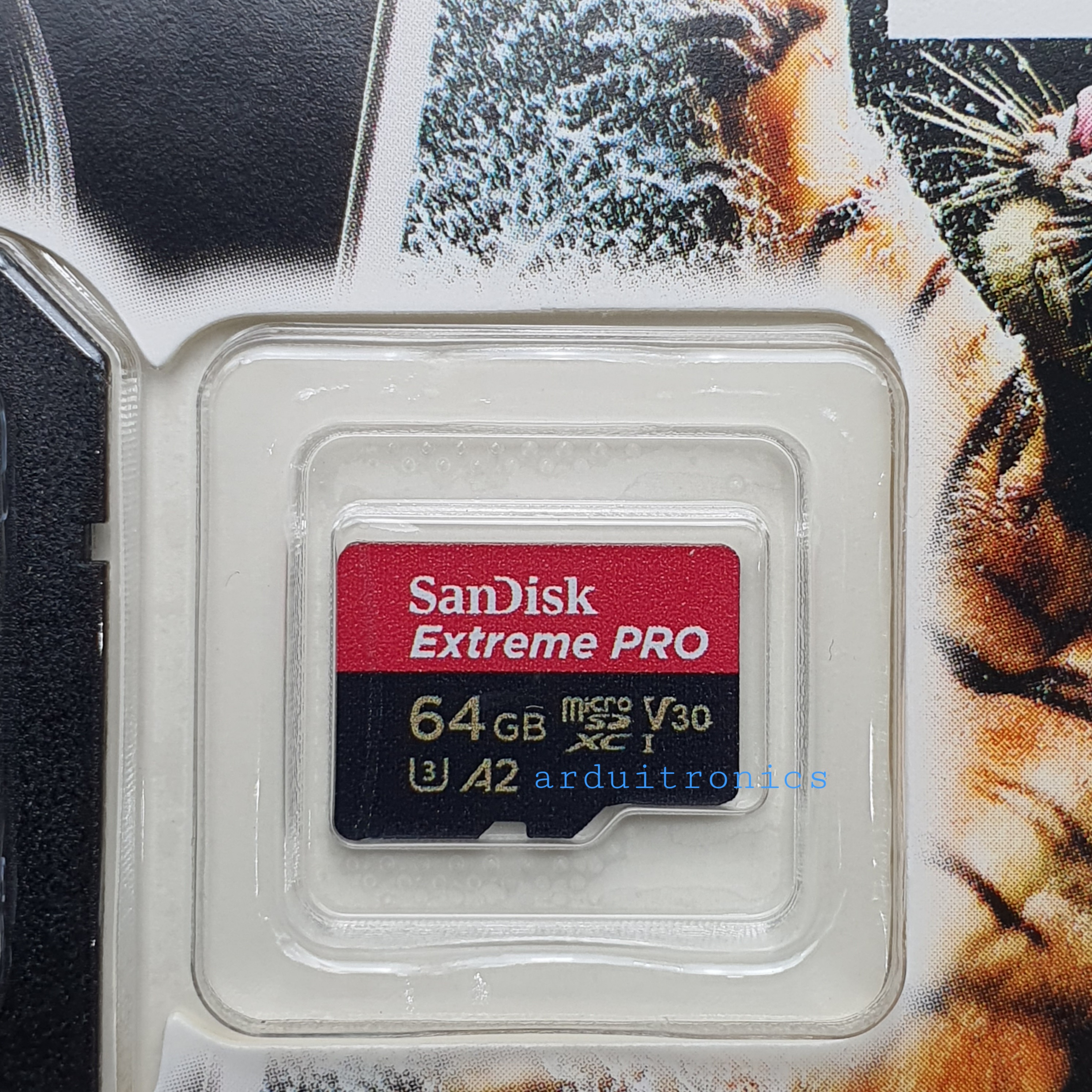 SanDisk Extream Pro 64GB microSDXC UHS-I with adapter (speed upto 170MB/s read 90MB/s)