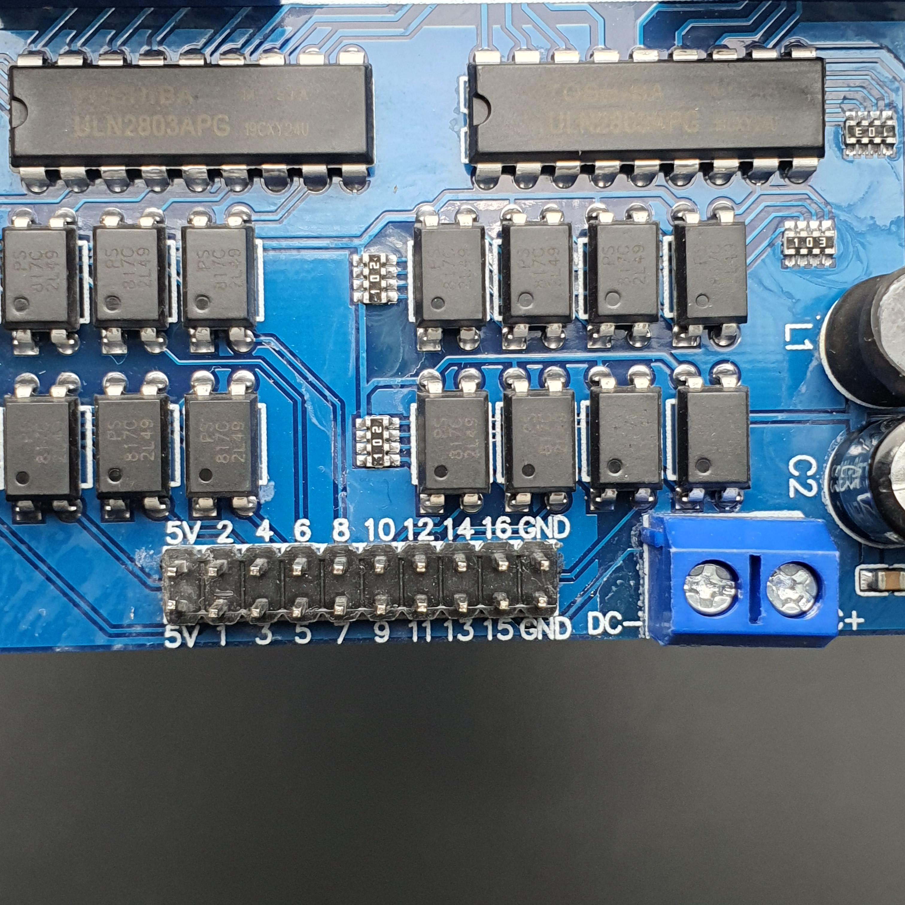 16 Channel Relay รีเลย์ 16 ช่อง (12V) Optocoupler Protection with LM2596 Power Supply