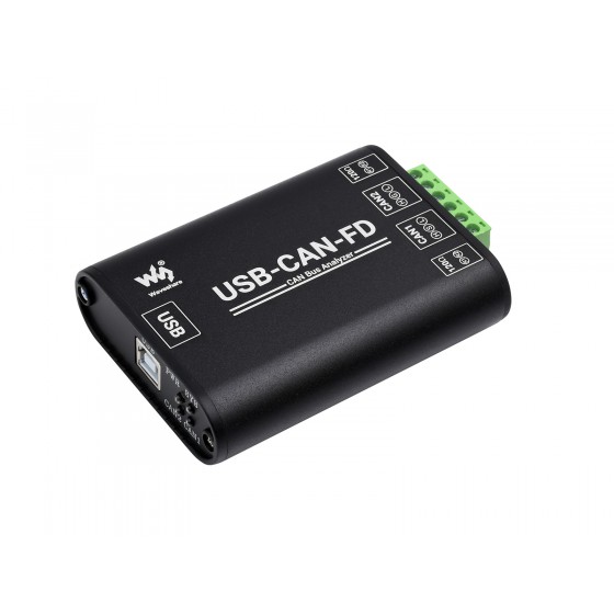Industrial Grade CAN/CAN FD Bus Data Analyzer, USB to CAN FD Adapter, CAN/CAN FD Bus Communication Interface Card - Windows Support (แท้จาก Waveshare)