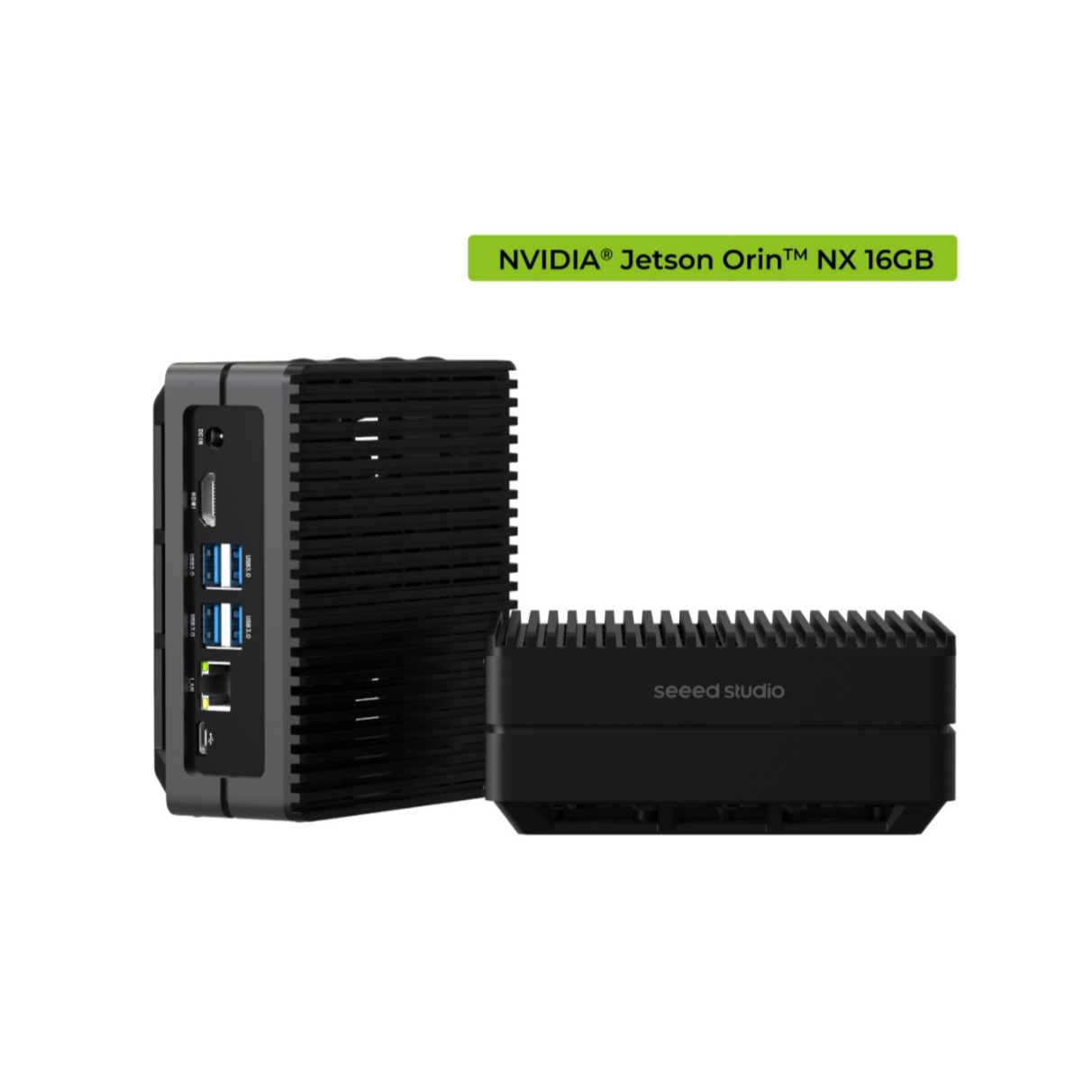 reComputer J4012-Edge AI Device with NVIDIA Jetson Orin™ NX 16GB module, 4xUSB 3.2, M.2 Key E & Key M Slot, Aluminum case, Pre-installed Jetpack System with NVIDIA JetPack™ on 128GB NVMe SSD - Seeed Nvidia