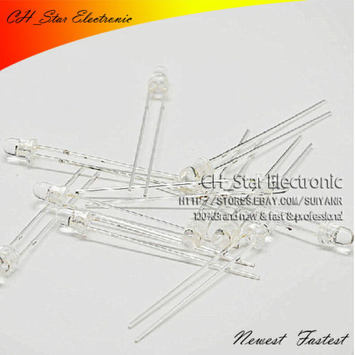 LED 5mm Diodes Water Clear 7 Colors Rainbow Slowly RGB Flash 20 ชิ้น