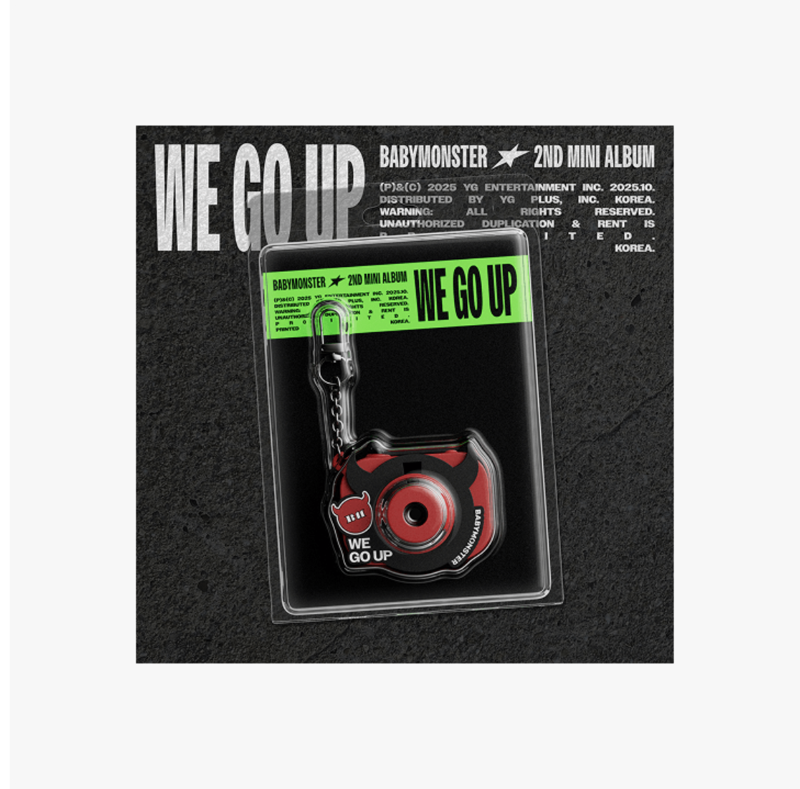 BABYMONSTER 2nd MINI ALBUM [WE GO UP] MINI BEAM KEYRING Ver. - ส่ง เครืองบิน.