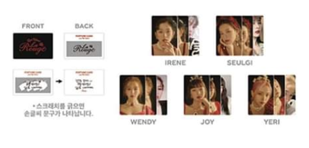 Red Velvet - ของหน้างานคอน Red Velvet 3rd Concert La Rouge Official MD -Fortune scratch set สุ่ม