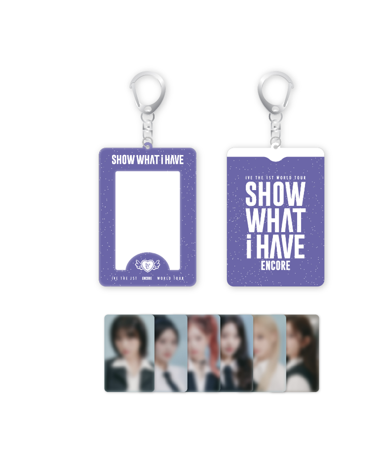 IVE -IVE THE 1ST WORLD TOUR SHOW WHAT I HAVE ENCORE - Photo card Holder keyring - รูปการ์ดสุ่มนะคะ 1 ใบ