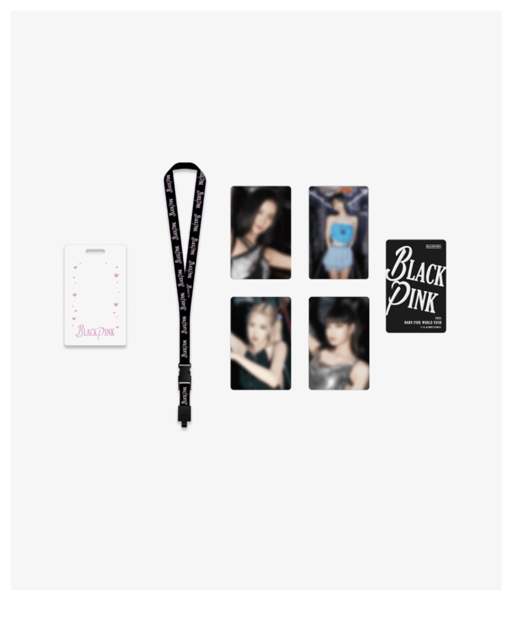 BLACKPINK - BLACKPINK WORLD TOUR MD [BACKSTAGE] ของสะสม BLACKPINK CARD HOLDER SET ระบุชื่อที่ต้องการ - ส่งเครืองบิน