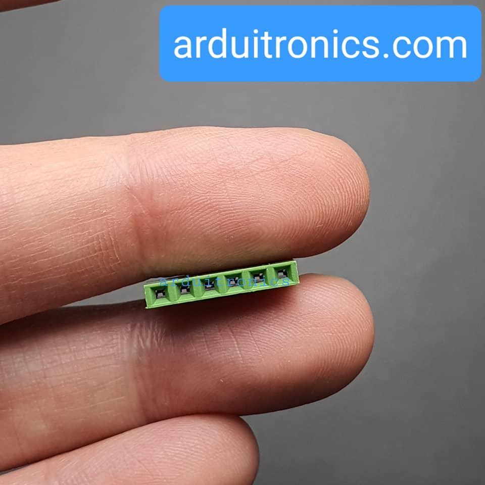 [Green] 1x6 Pin Single Row Female Header 2.54mm Pitch Straight Pin Square (จำนวน 1 ชิ้น)