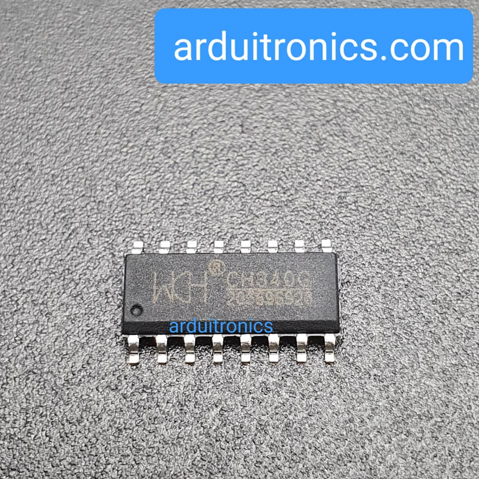 CH340G IC แปลงสัญญาณ USB เป็น Serial/ UART/RS232 ด้วย CH340