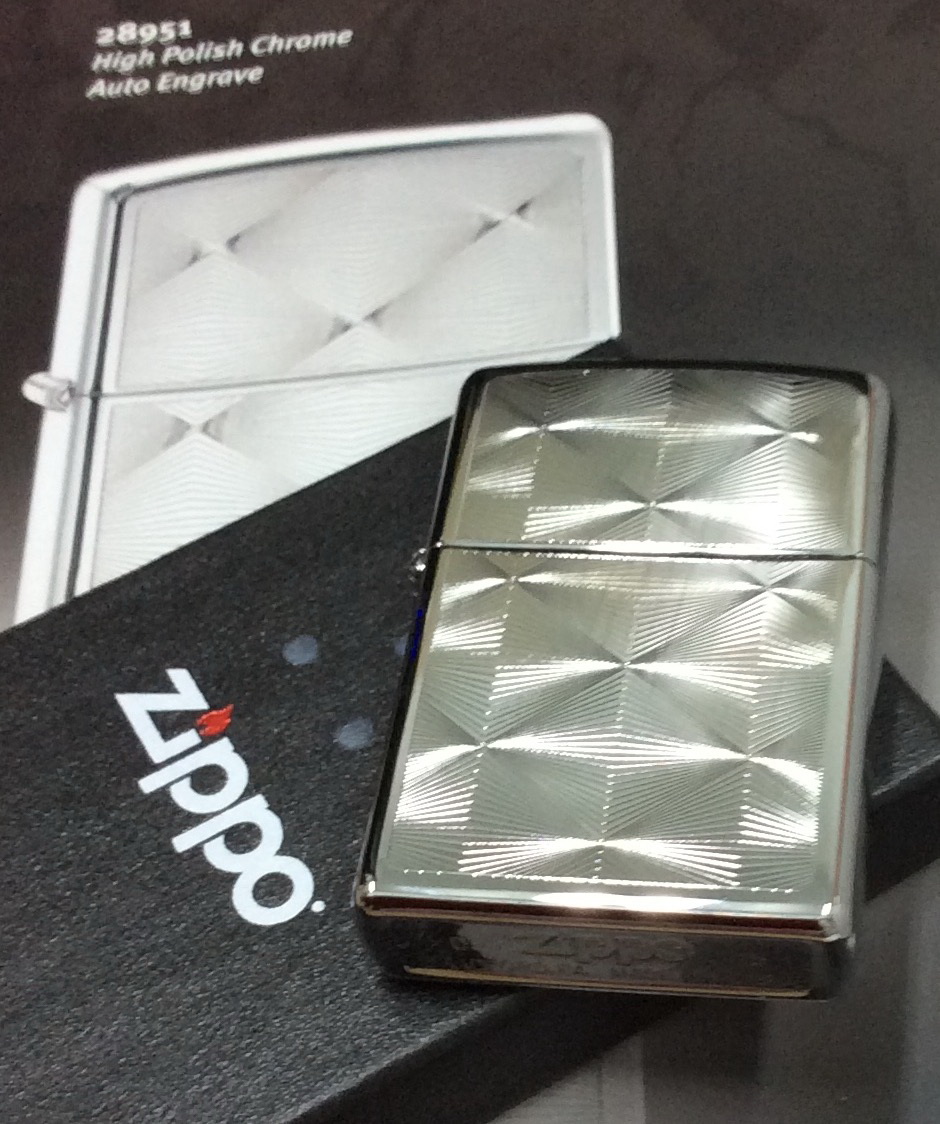 ไฟแช็ค zippo high polishchrome Engrave Diamond