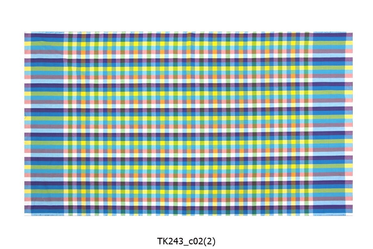 [2ม.] ผ้าขาวม้า TK243 ฟ้า