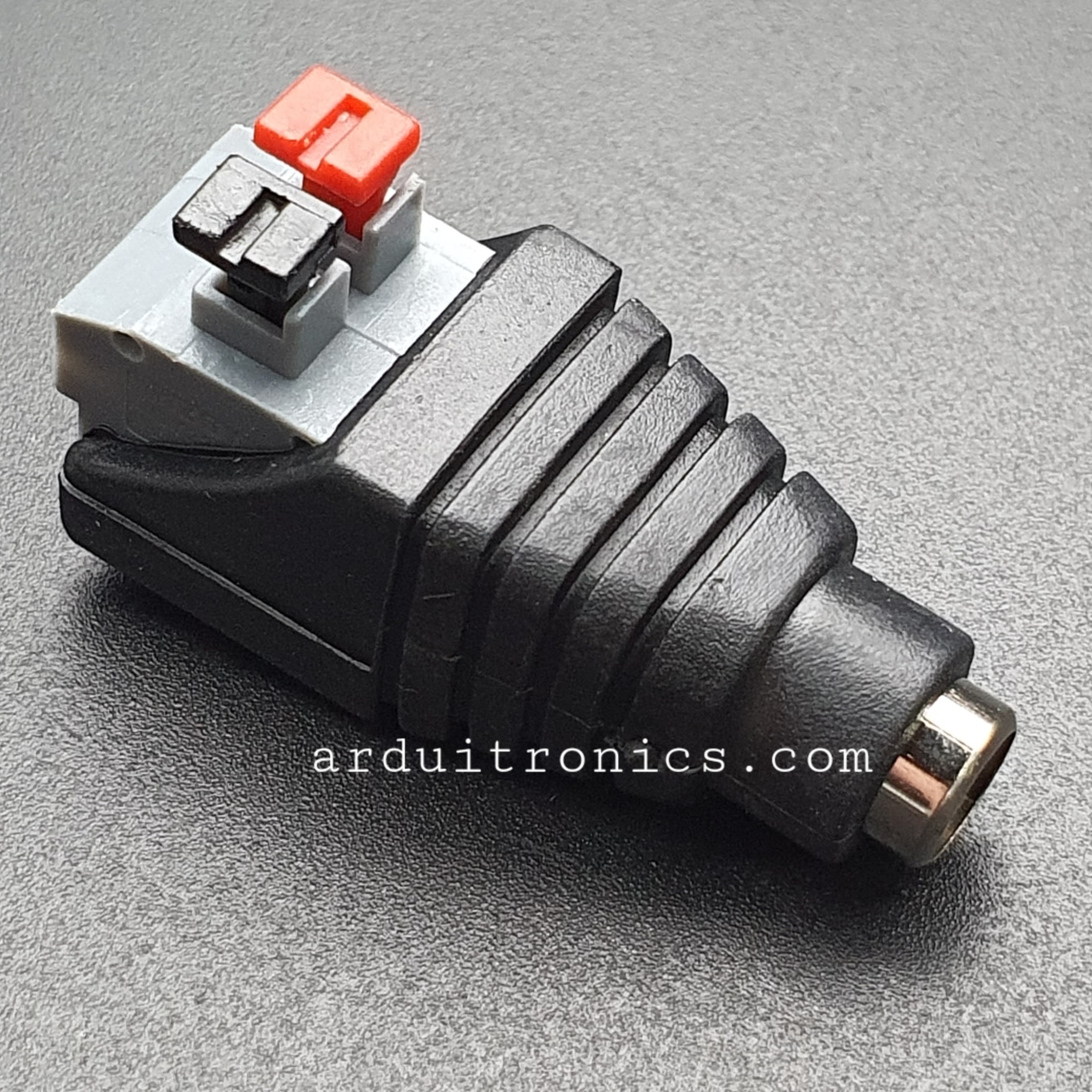 DC Power Connector DC Jack หัวแจ็ค ตัวเมีย Female Adapter Jack Plug 5.5 x2.1 mm ขนาดพอดีกับหัว Jack Arduino ไม่ต้องบัดกรี