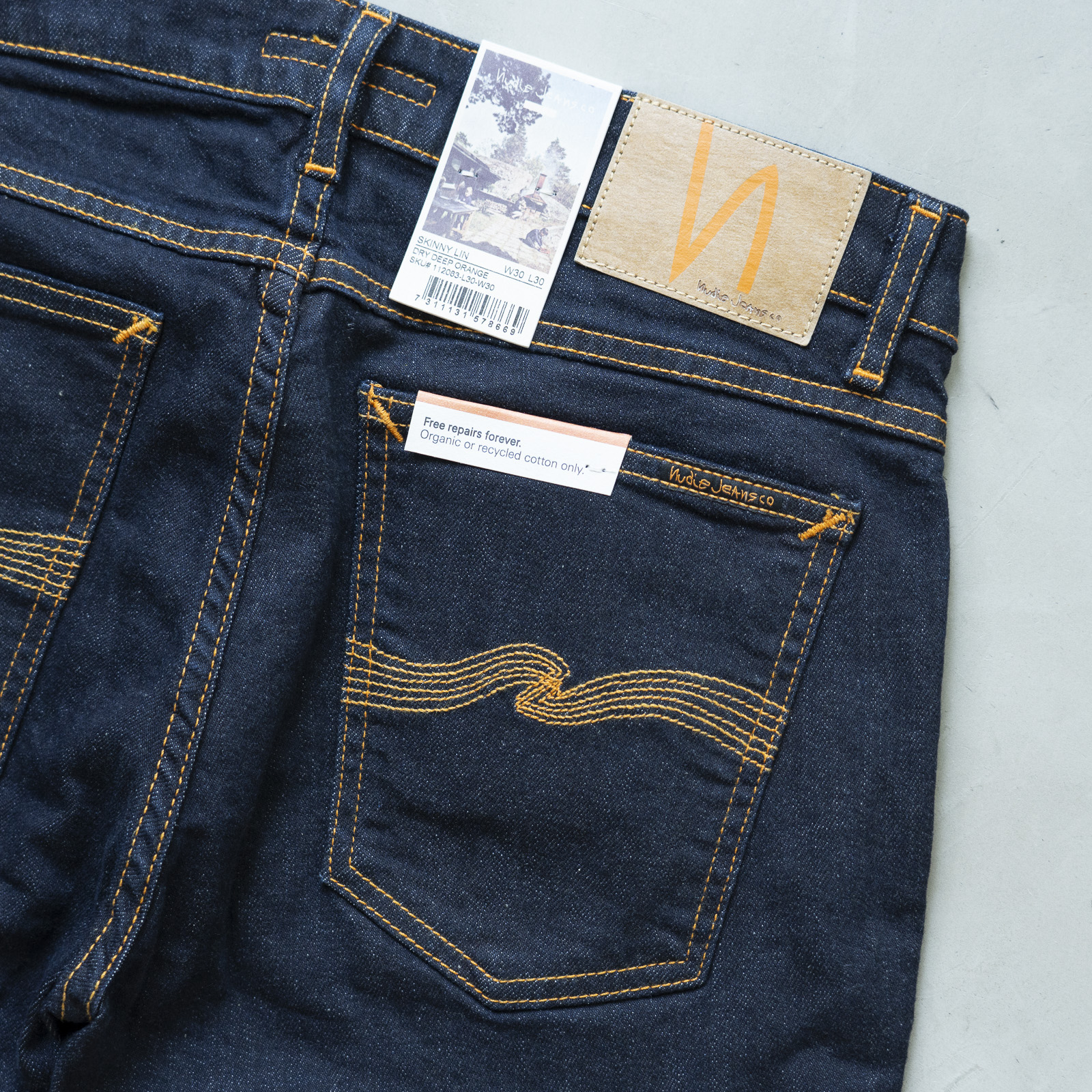 *Skinny Lin Dry Deep Orange