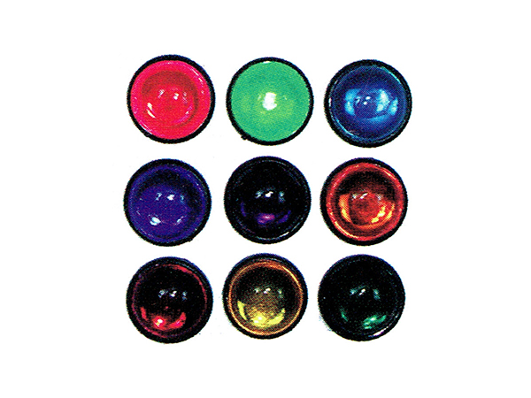 ทับทิมสะท้อนแสง ตาแมวใหญ่ มี 8 สี (1 ชุด 9 ชิ้น)