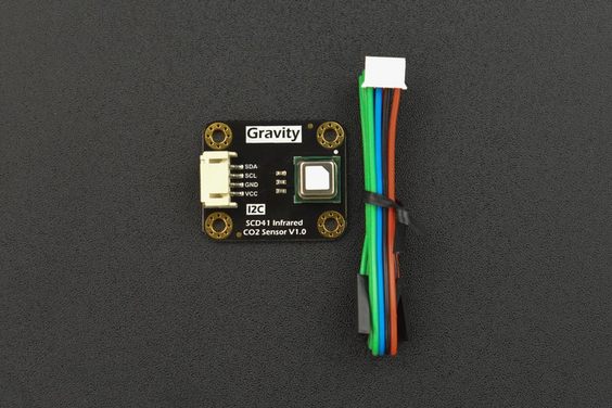Gravity: I2C SCD41 Infrared CO2 Sensor (400 - 5000 ppm) - แท้จาก DFRobot