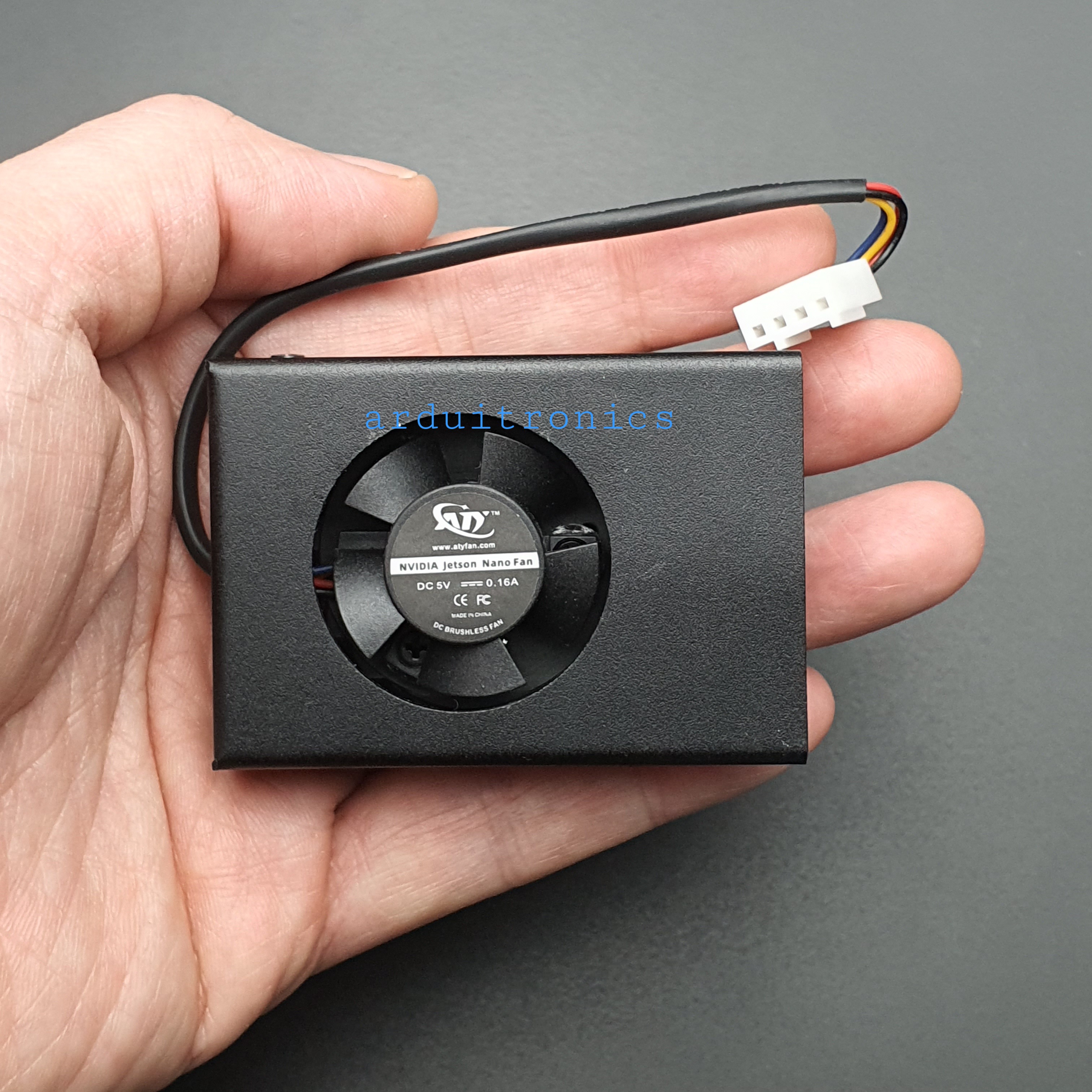 Aluminum Heatsink with built-in Fan and Housing for Jetson Nano Module