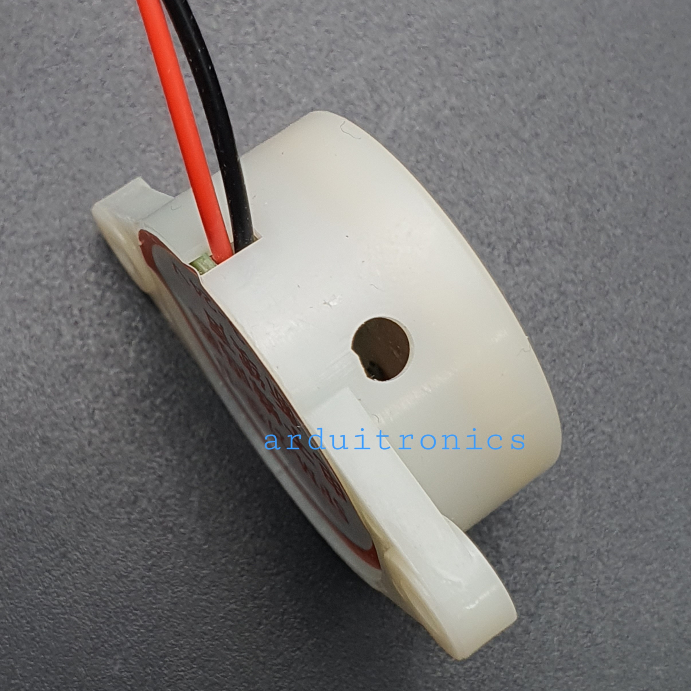 Active Buzzer 3-24V (สีขาว) SFM-27 เสียงดังแบบไม่ต่อเนื่อง