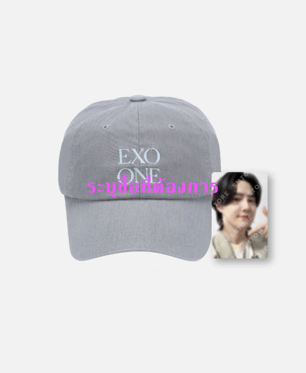 EXO -2024 EXO FAN MEETING : ONE MD -BALL CAP+PHOTO CARD SET ระบุชื่อที่ต้องการ