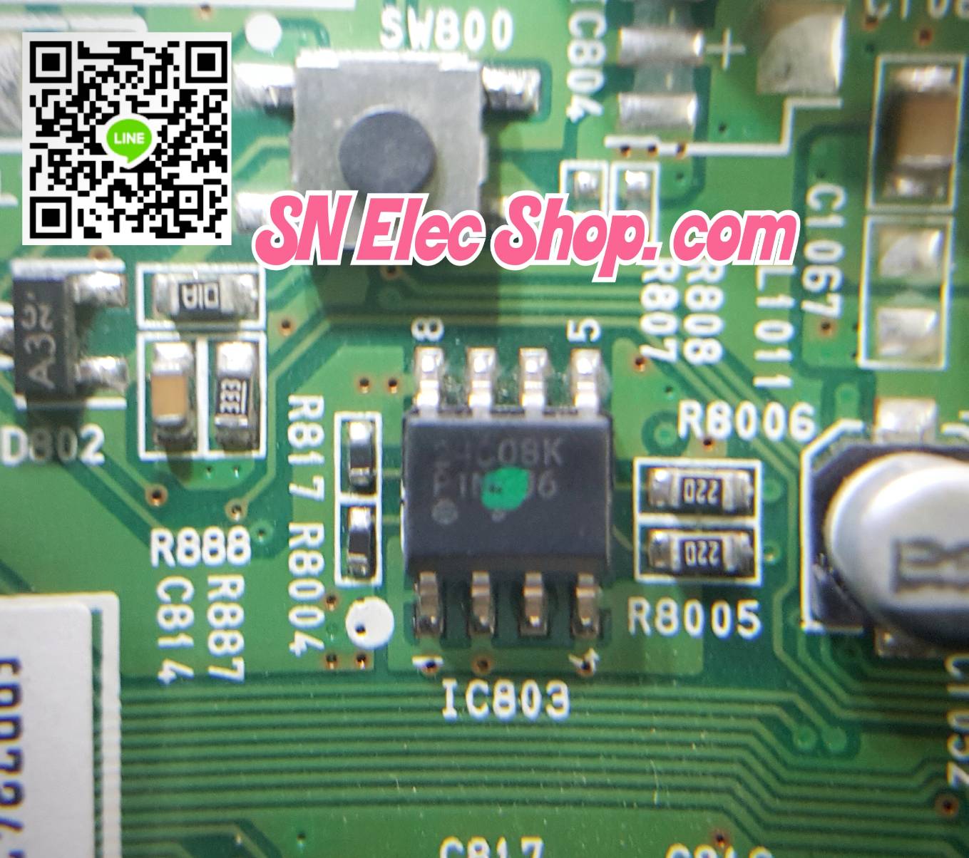 IC Firmware LG รุ่น 42LK410-TB.BTMYLJT EBR73476702 ตำแหน่ง IC803