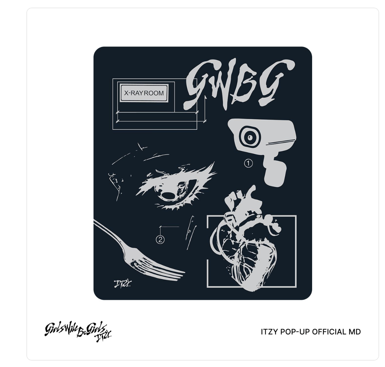 ITZY [Girls Will Be Girls] POP-UP OFFICIAL MD -MOUSE PAD