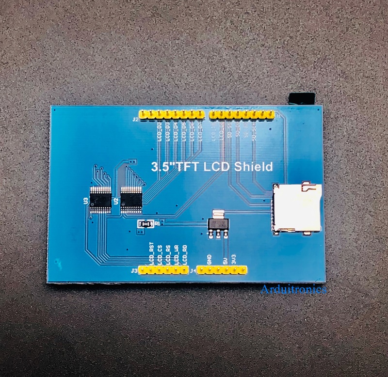 LCD 3.5" TFT module 320X480 for Arduino Uno โมดูลจอแสดงผลแบบสีขนาด 3.5 นิ้ว 320x480 Driver ILI9486
