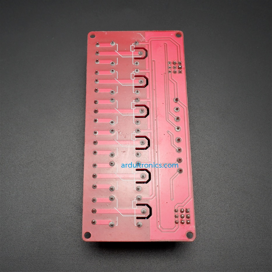 6 Channel Relay Module High/Low Level Trigger (5V) - Red PCB